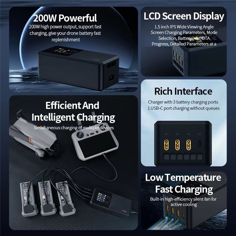 24-Hour Delivery Three-Way Sma - Drone Battery Smart 评论和价格