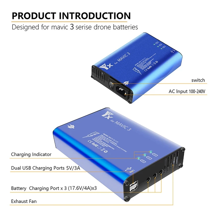 Battery Charger Hub 5in1 Charg - Drone Battery Smart 评论和价格