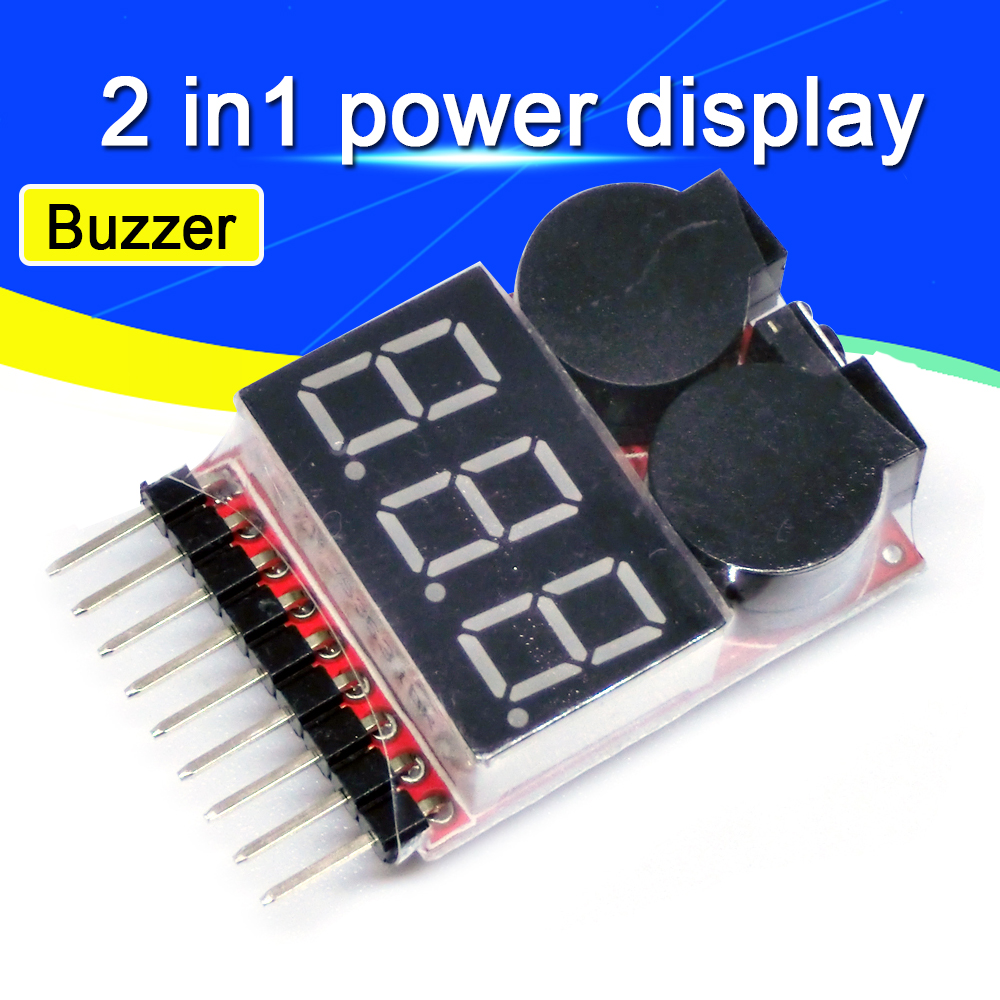 For 1S/2s/3s/4s/5s/6s/7s/8s Lo - Drone Battery Alarm 评论和价格