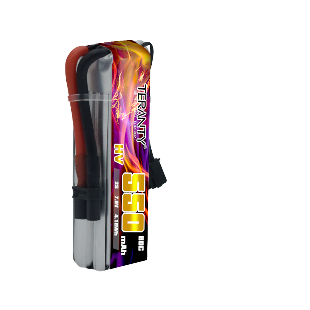 TERANTY 2S 7.6V 550mAh 80C HV  - Drone Battery High Voltage 评论和价格