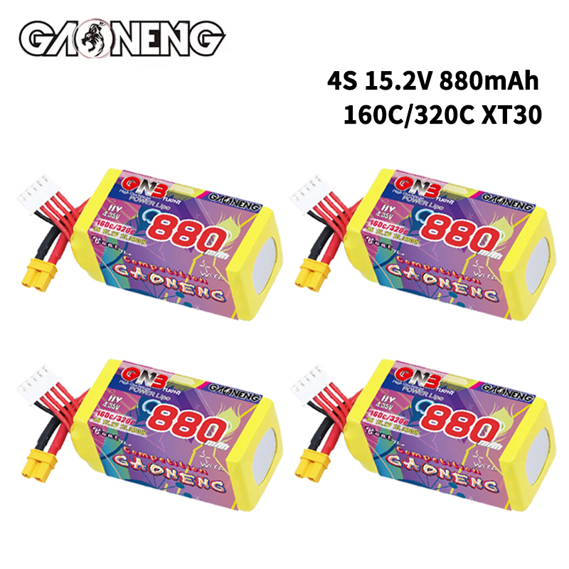 GNB 4S 880mAh 15.2V 160C/320C  - Drone Battery 4S 评论和价格