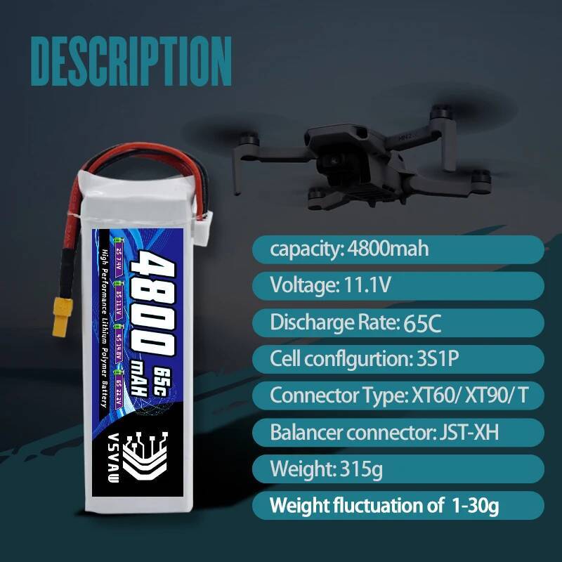 VSVAW 3S Lipo Battery for FPV  - Drone Battery 3S 评论和价格