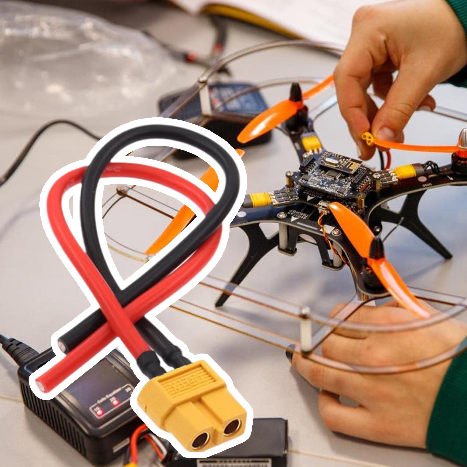 XT60 Male/Female Extension Cab - Drone Battery Connector 评论和价格