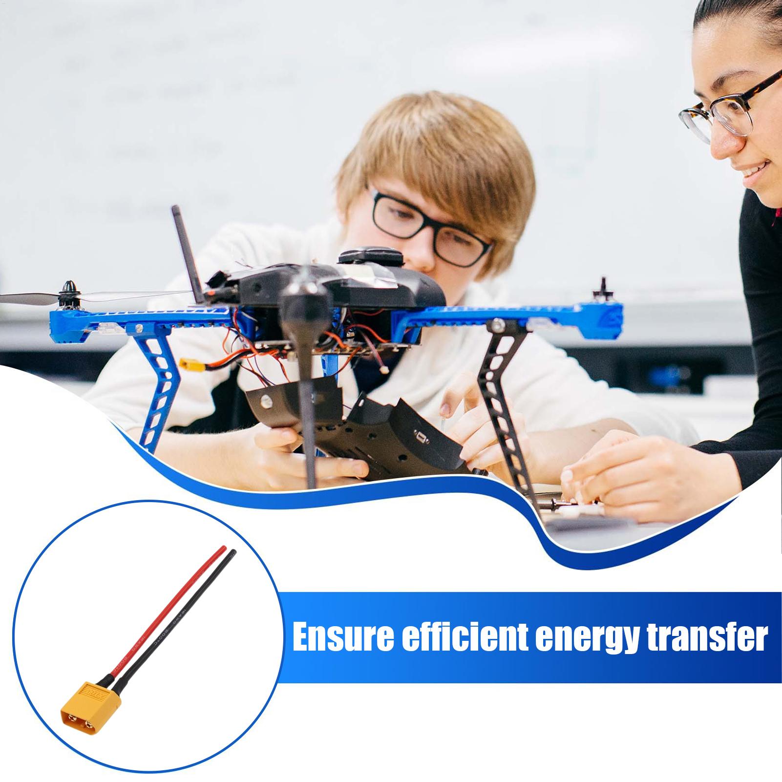 XT60 Male/Female Extension Cab - Drone Battery Connector 评论和价格
