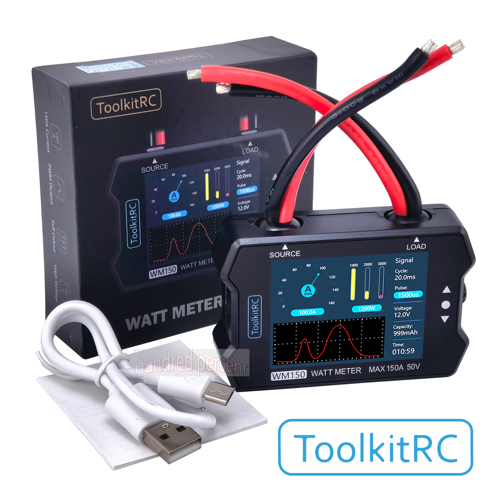 ToolkitRC WM150 150A 50V Watt  - Drone Battery Voltage Checker 评论和价格