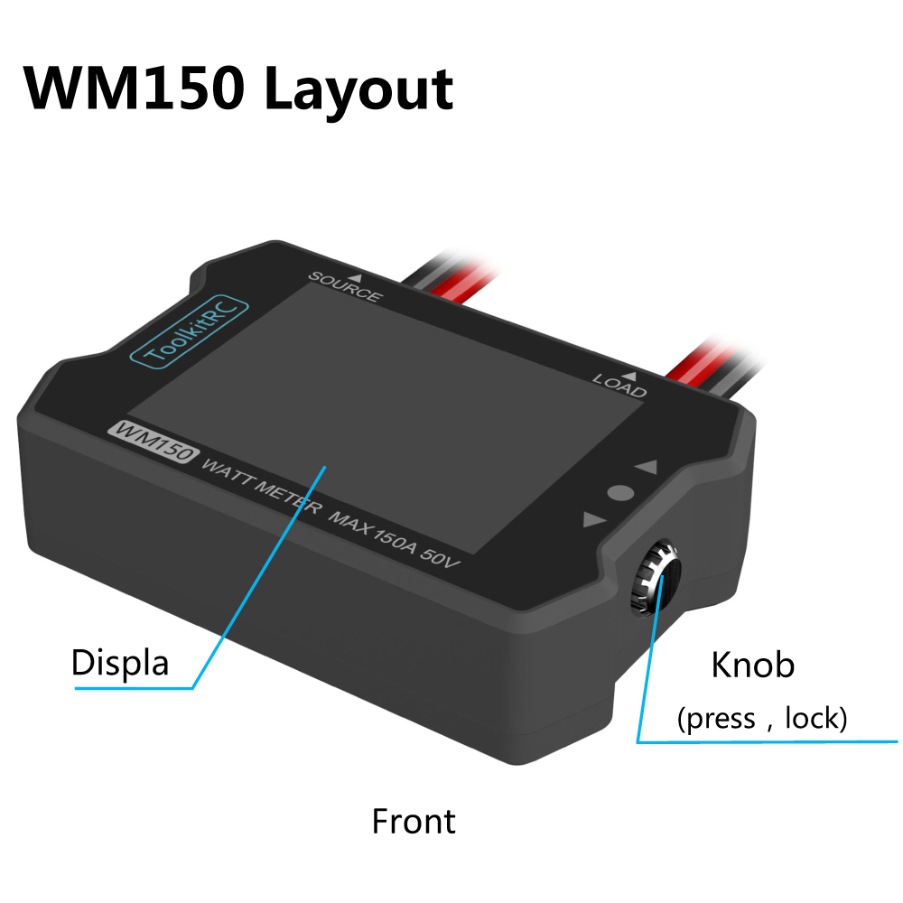 ToolkitRC WM150 150A 50V Watt  - Drone Battery Voltage Checker 评论和价格