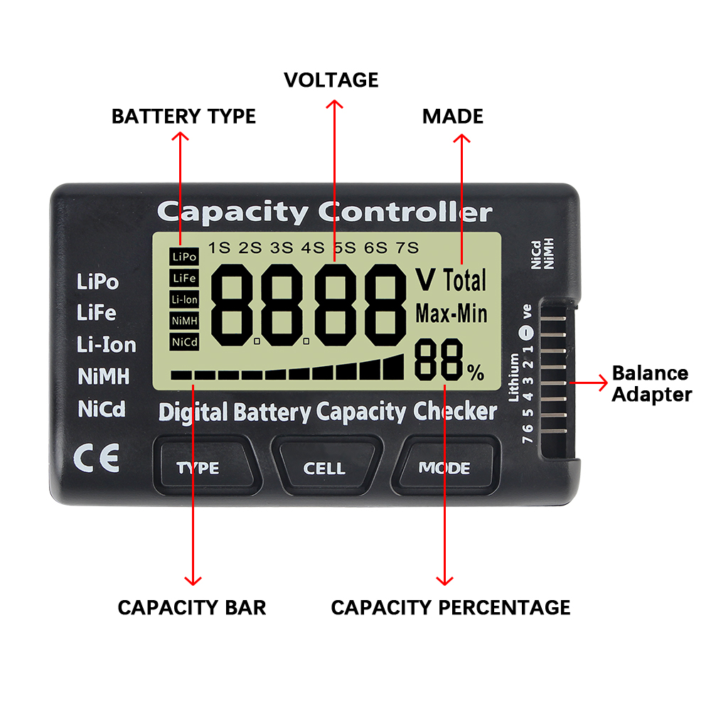 CellMeter 7 Battery Voltage Ca - Drone Battery Voltage Checker 评论和价格