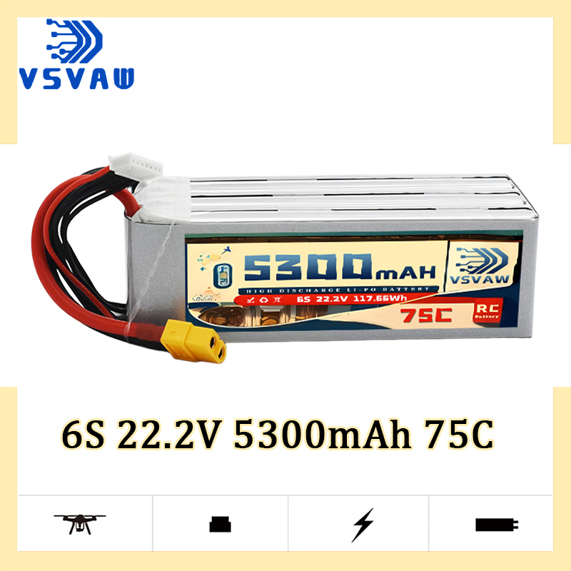 VSVAW 6S 5300mAh Lipo Battery  - Drone Battery Plate 评论和价格