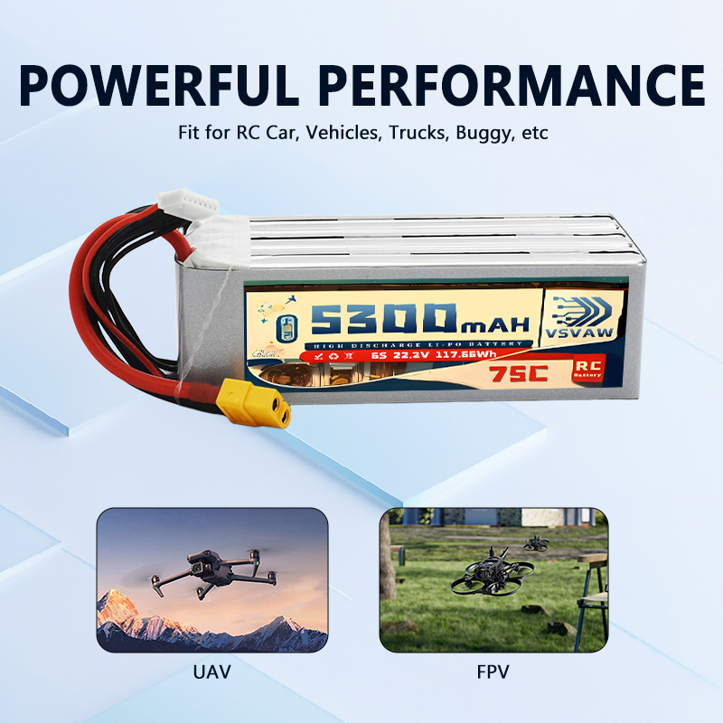 VSVAW 6S 5300mAh Lipo Battery  - Drone Battery Plate 评论和价格
