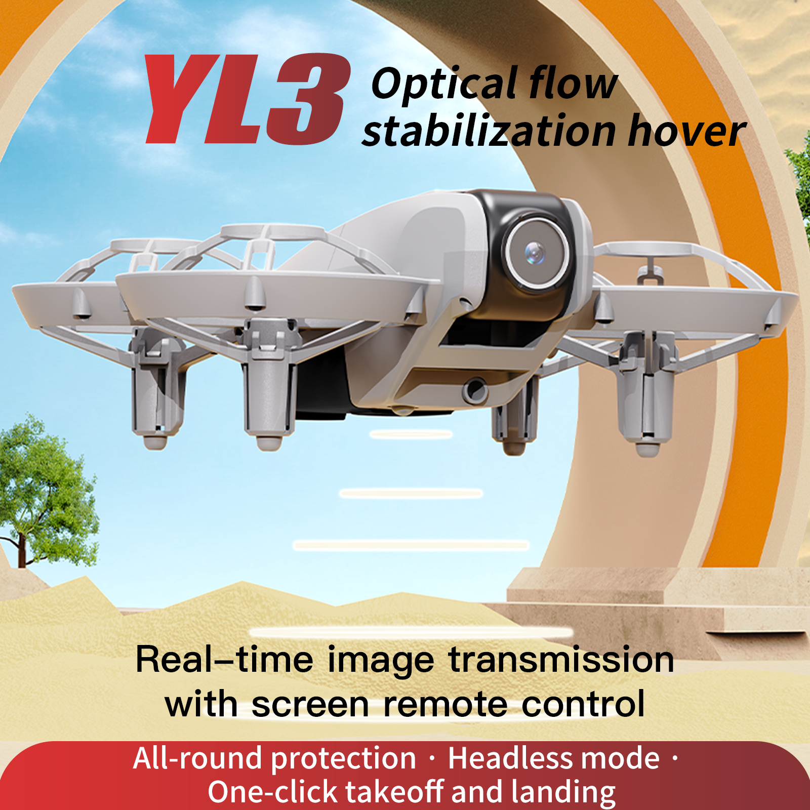 YL3 Remote-Controlled Drone wi - Drone Battery Box 评论和价格