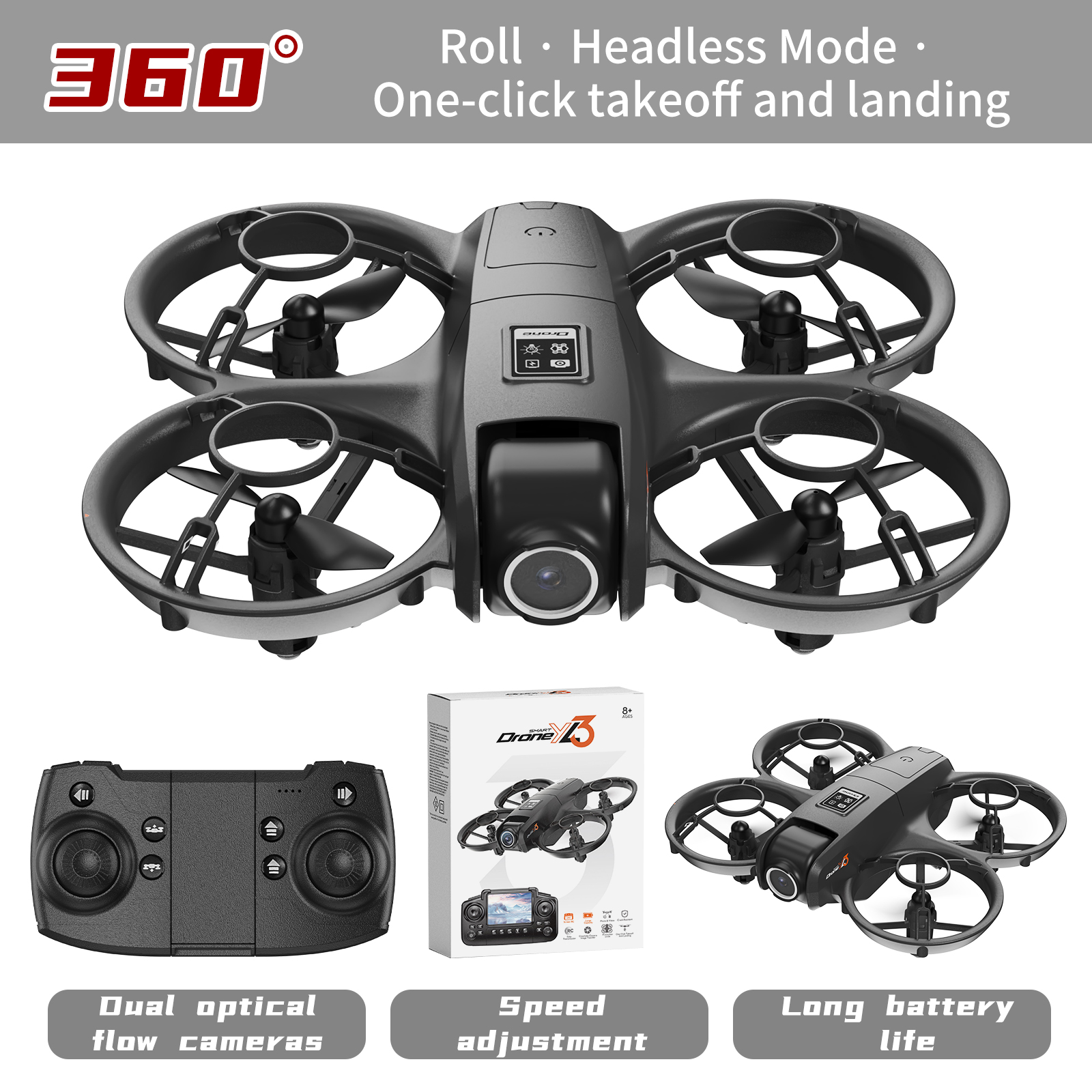 YL3 Remote-Controlled Drone wi - Drone Battery Box 评论和价格