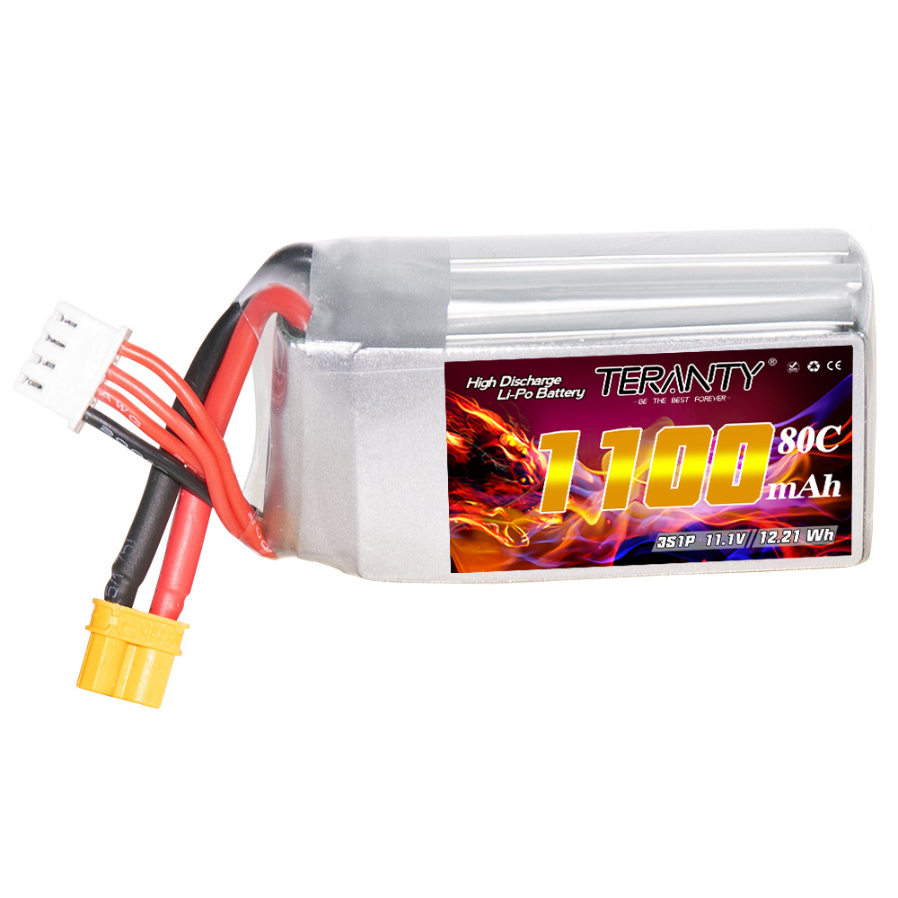 TERANTY 3S 11.1V 1100mAh 80C/1 - Drone Battery 4S 评论和价格