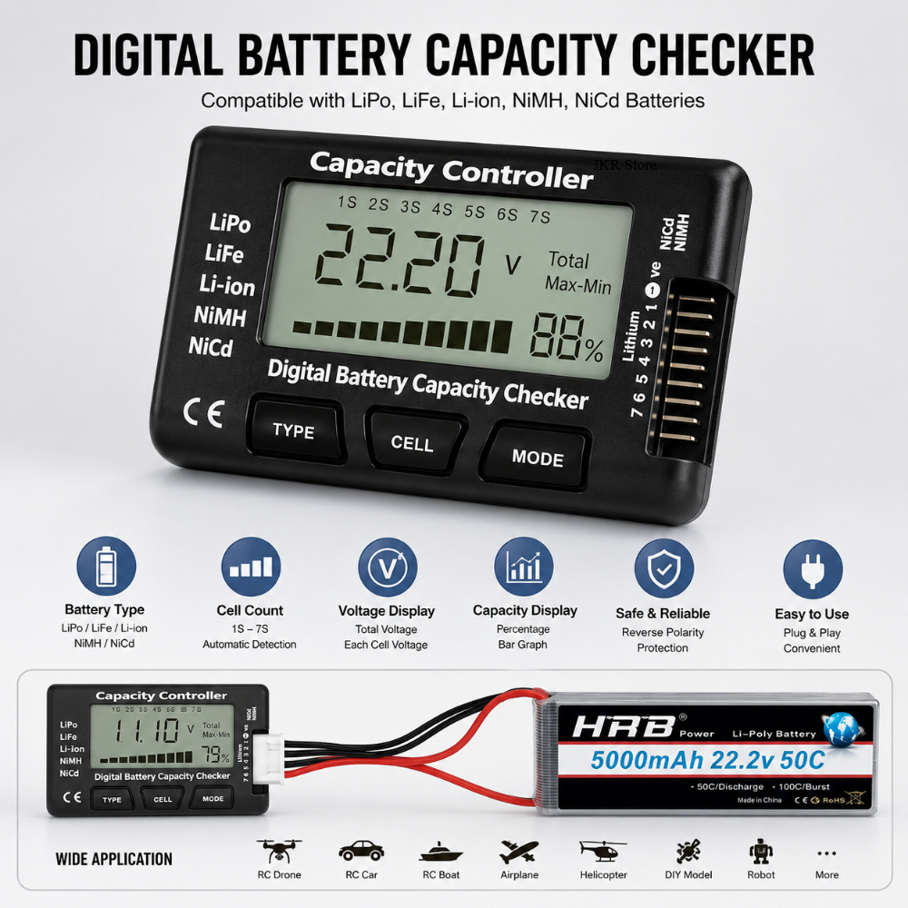Handheld Battery Capacity Chec - Drone Battery Voltage Checker 评论和价格