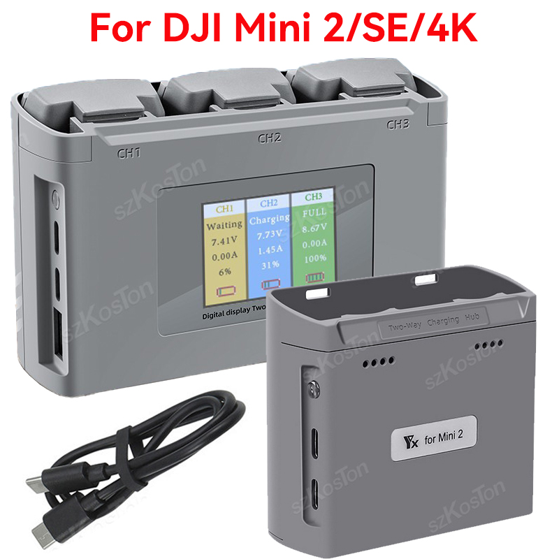 For DJI Mavic Mini 2/SE Mini 4 - Drone Battery Balance Charger 评论和价格