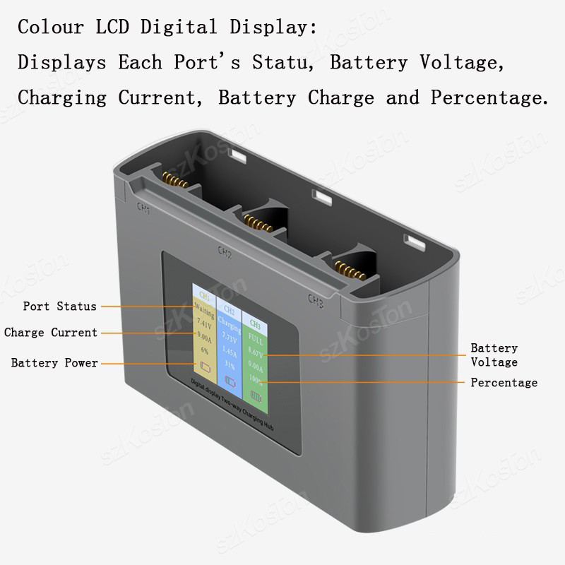 For DJI Mavic Mini 2/SE Mini 4 - Drone Battery Balance Charger 评论和价格