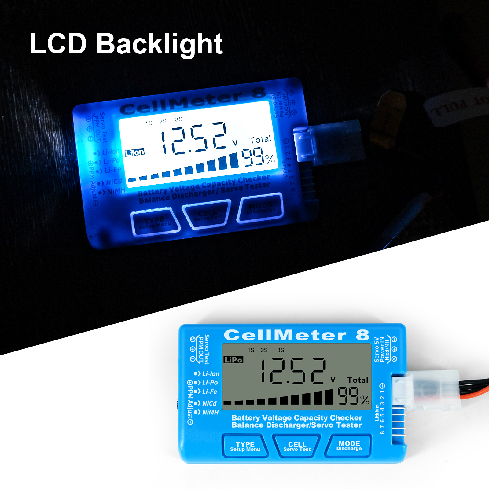 8 in 1 CellMeter 8 Battery Cap - Drone Battery Voltage Checker 评论和价格