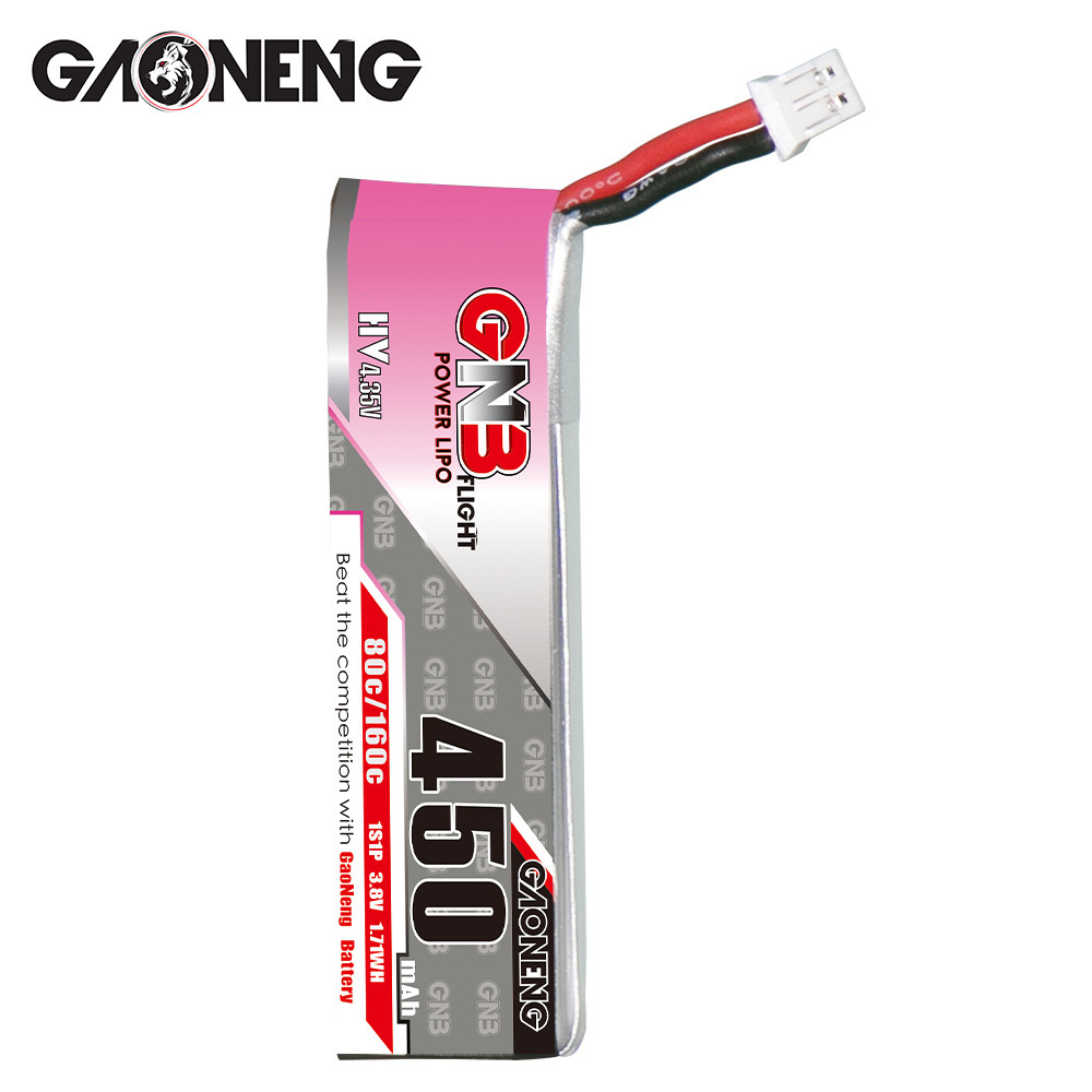 GNB HV 1S 3.8V 450mAh 80C/160C - Drone Battery Lipo 评论和价格