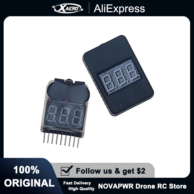1-8S Battery Voltage Tester Al - Drone Battery Alarm 评论和价格