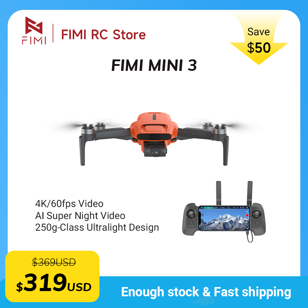 FIMI MINI 3 Camere drone 4K 60 - Drone Battery Li-Ion 评论和价格