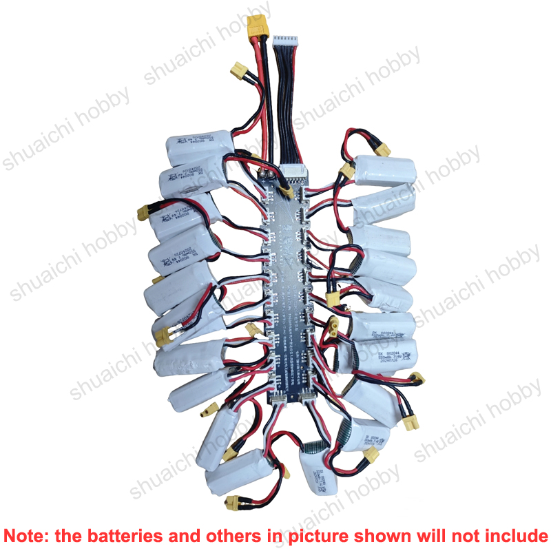 1PCS 2S (7.4V) Battery Paralle - Drone Battery Parallel Board 评论和价格