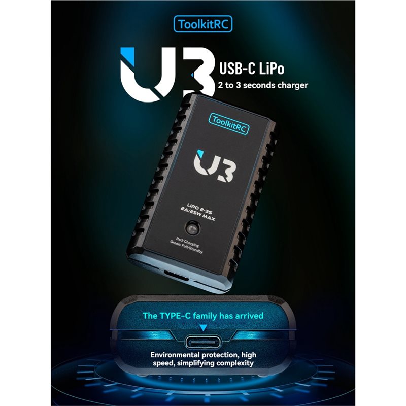 Toolkitrc U3 Battery 2A 25W 2- - Drone Battery 3S 评论和价格
