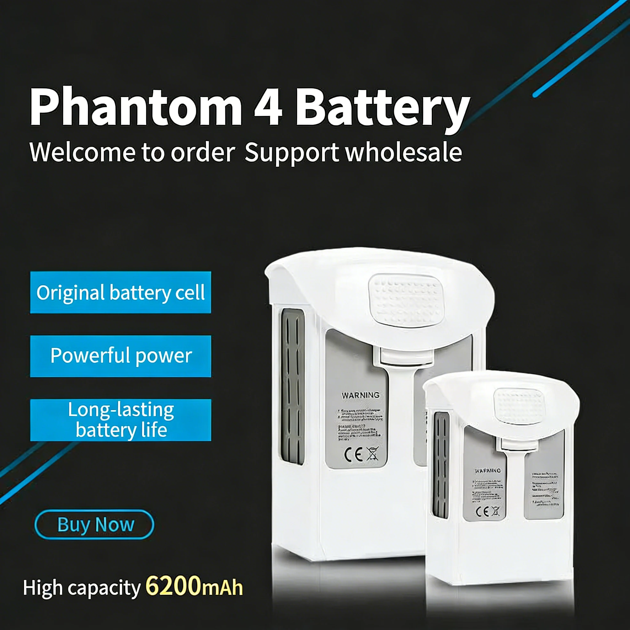 New Phantom 4 battery 6200mah  - Drone Battery Li-Ion 评论和价格