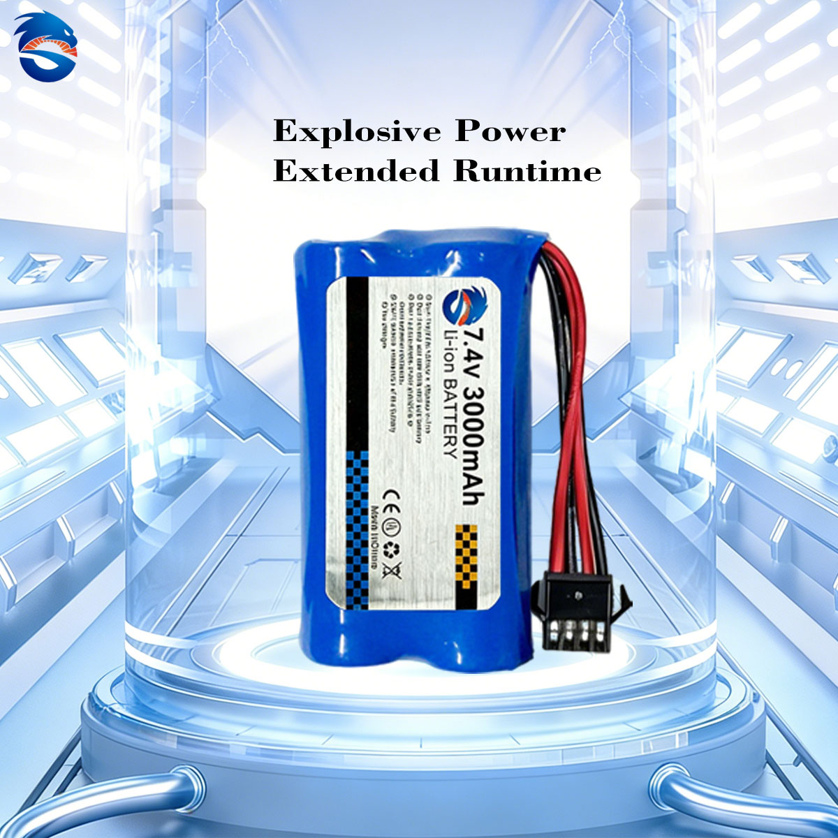 Skymaker 7.4V 3000mAh 2S Li-Io - Drone Battery Li-Ion 评论和价格