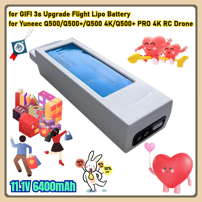 11.1V 6400mAh for GIFI 3s Upgr - Drone Battery 3S 评论和价格