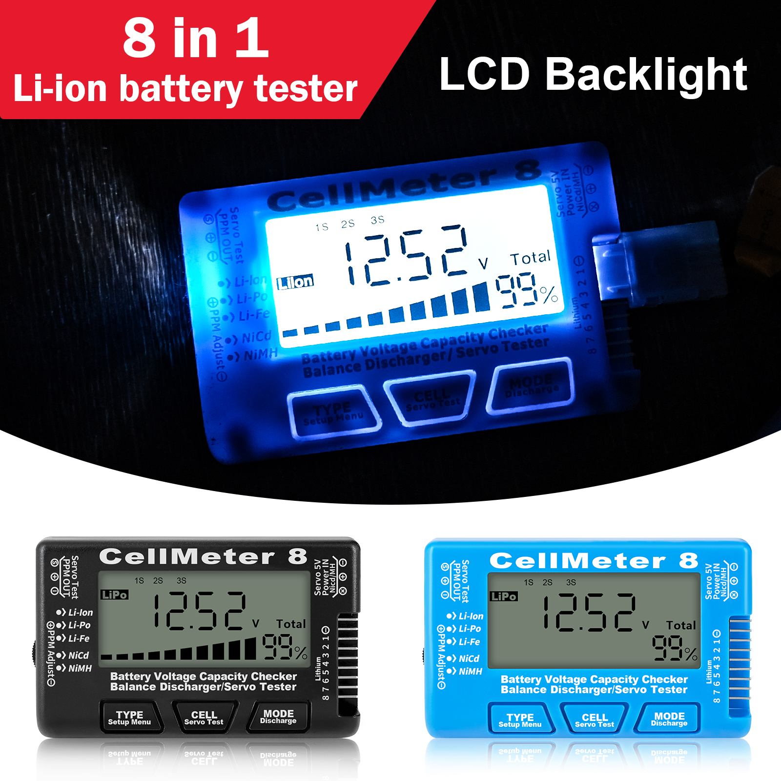 Rc Cellmeter-8 Digital Battery - Drone Battery Voltage Checker 评论和价格